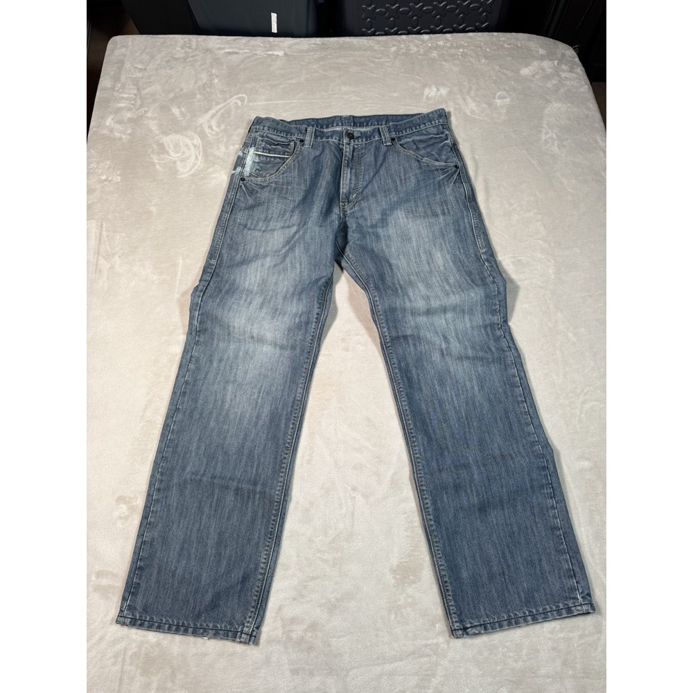 Vintage Y2K Levi's 569 Loose Straight Denim Jeans 35x34 Faded Baggy Skater 1990s